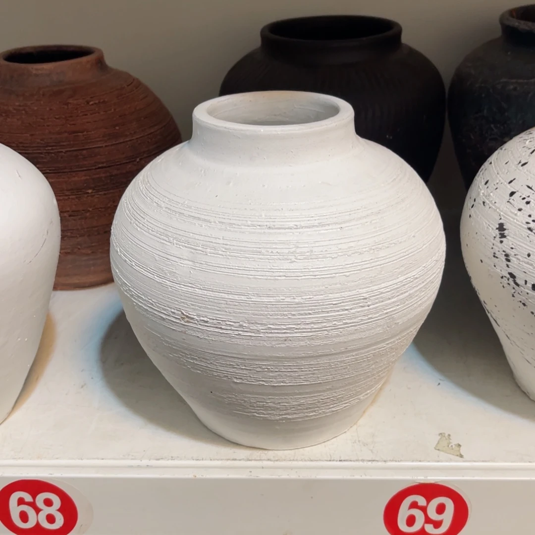 红陶无孔无孔口径8高度20