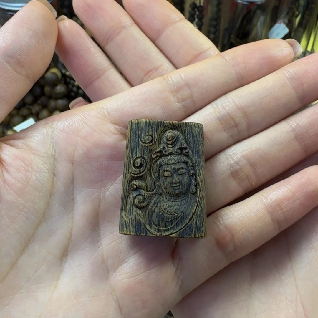 N***~沉香吊坠无事牌吊坠