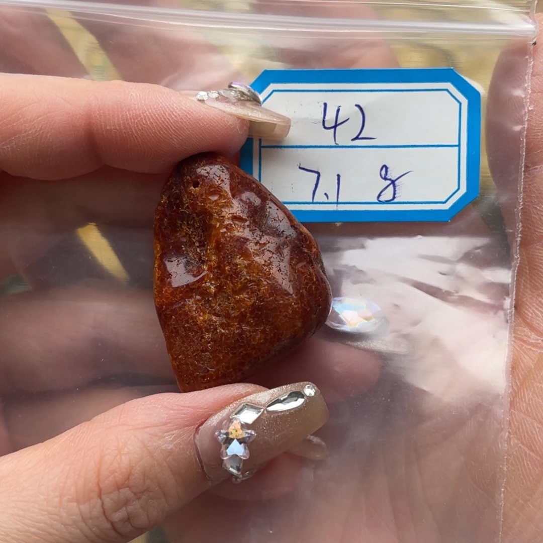 琥珀未镶嵌裸石蜜蜡原石鸽