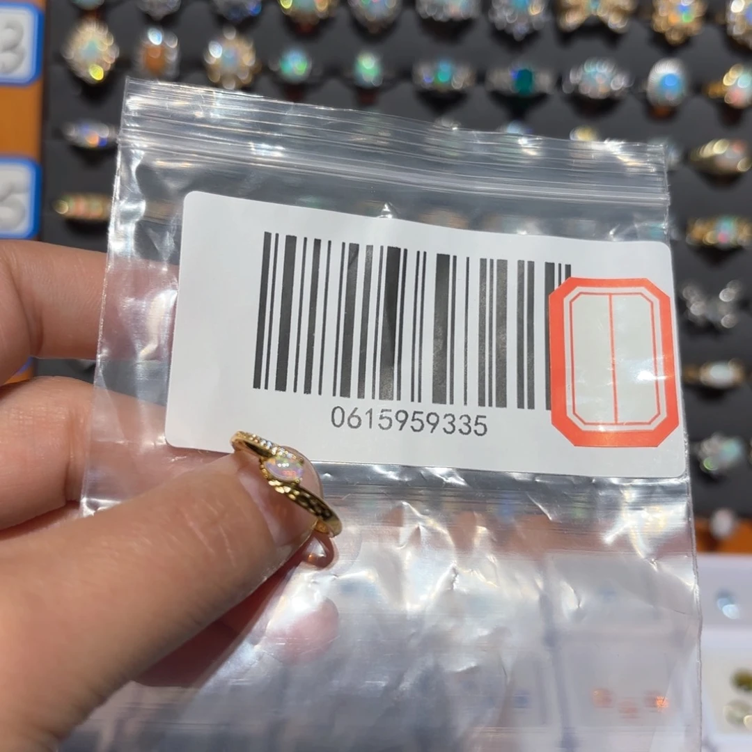 欧泊戒指银S925镶嵌王*闲