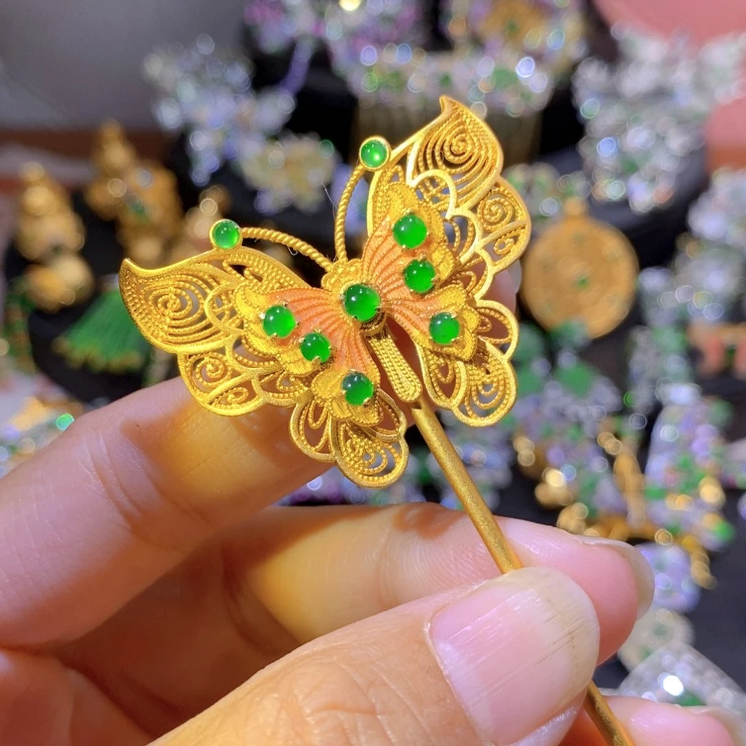 吊坠(不含链)银S925镶嵌翡翠