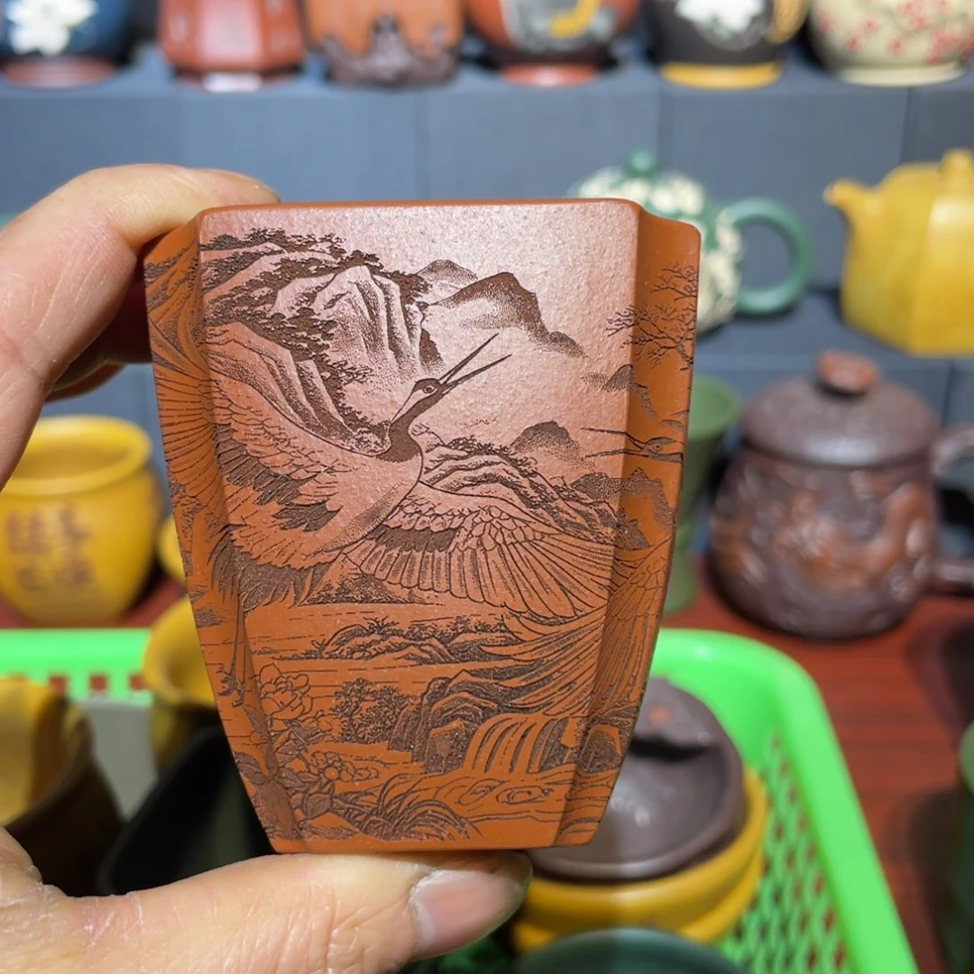 原矿紫砂手工主人杯