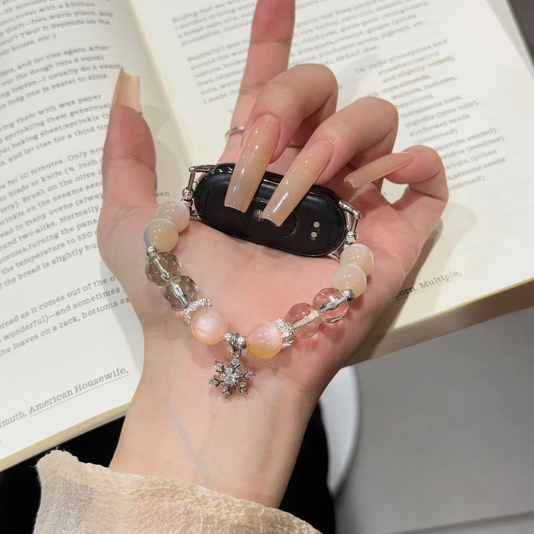 古序手链式表带高弹力防汗透气适配小米红米华为苹果手表舒适女生