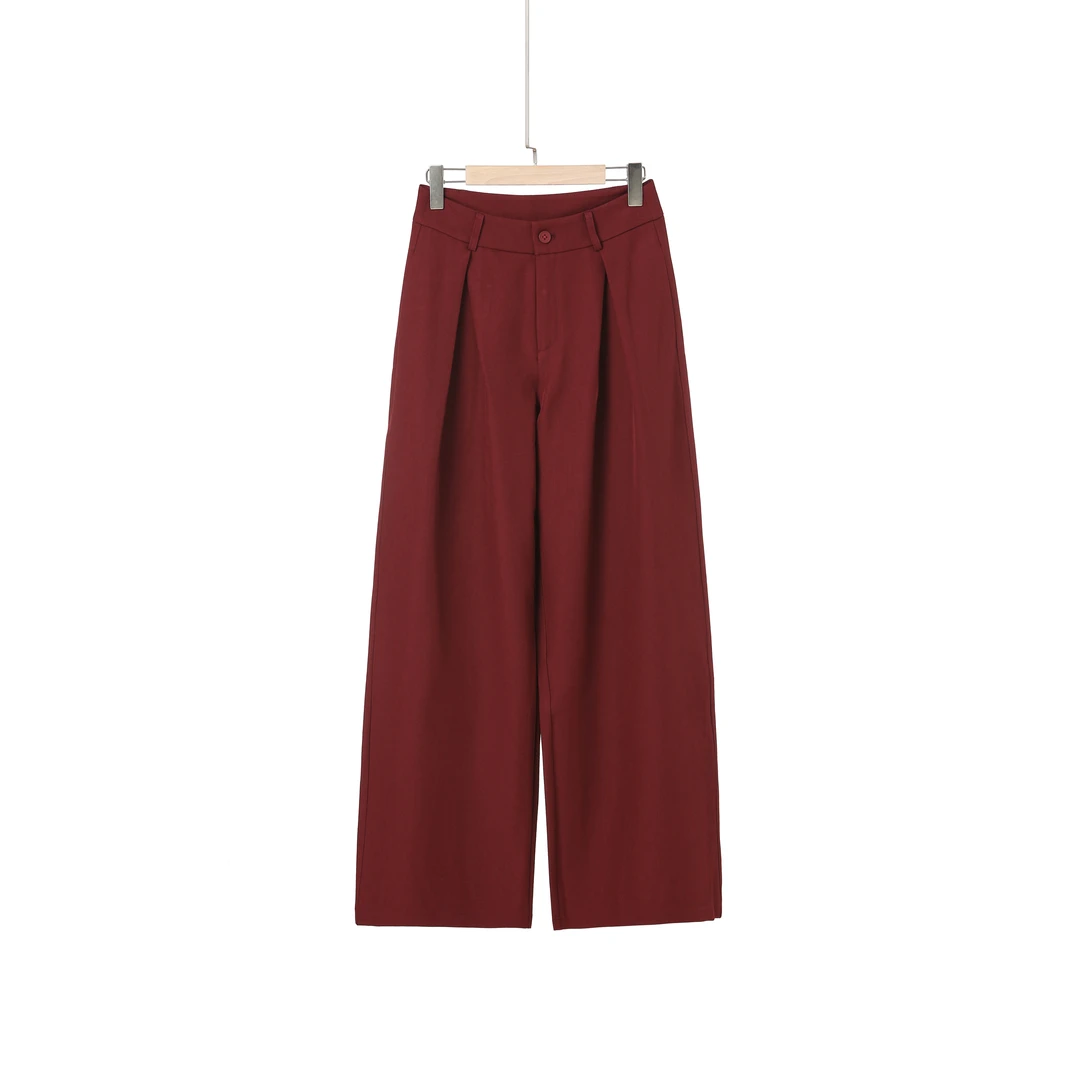 李子木先生新款高腰垂感宽松休闲裤86060-1