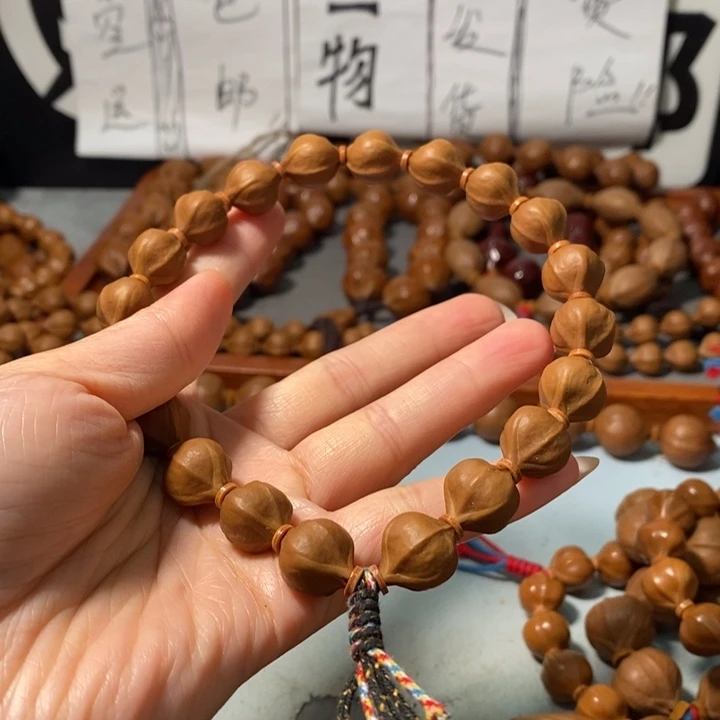 手串橄榄核4131精品手持蒜头铁核18+2颗