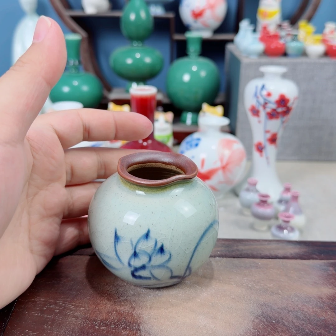 陶瓷手工小花器摆件