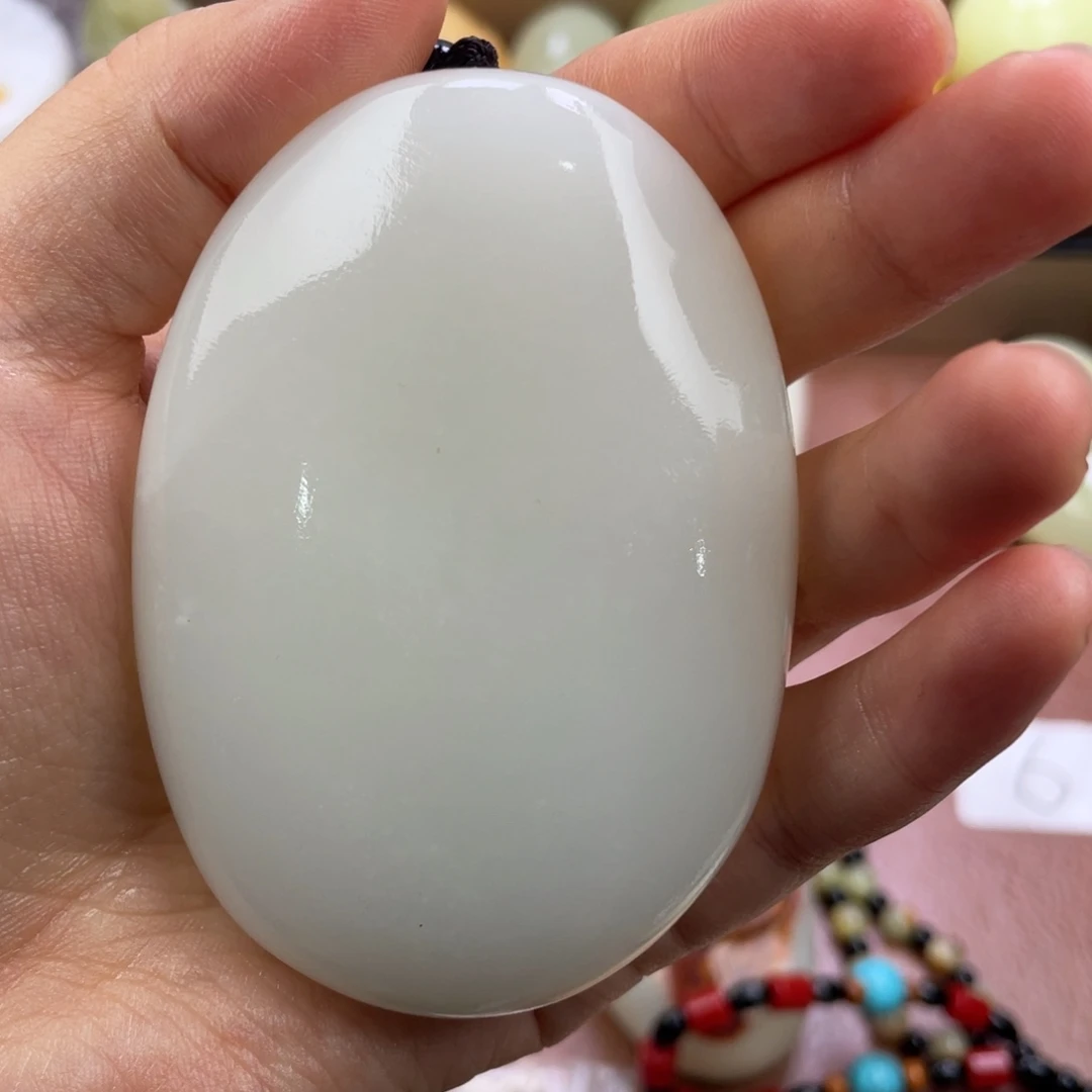 滴***海石材天然古古青石手把件