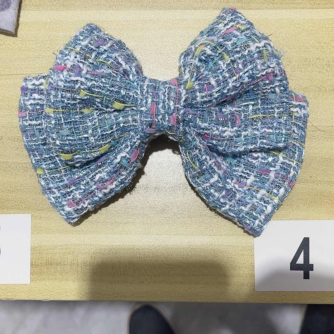 皮质铁合金蝴蝶结发夹