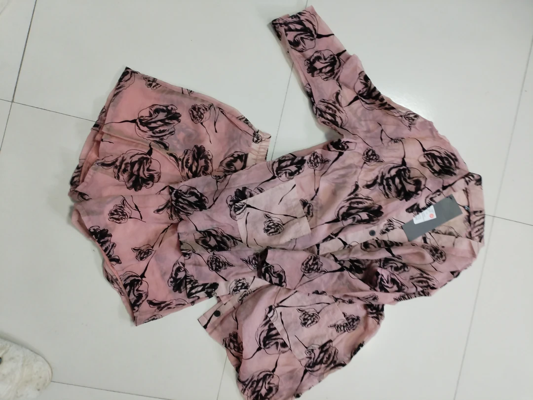 清风酷女郎广沙提花套装春款中袖短款