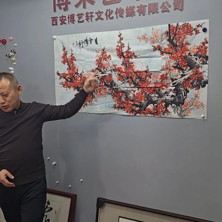 国画梅花，梅花香自苦寒来