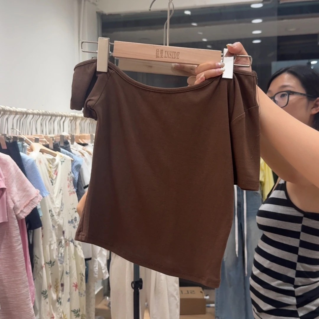 棉纯棉斜肩上衣120斤内