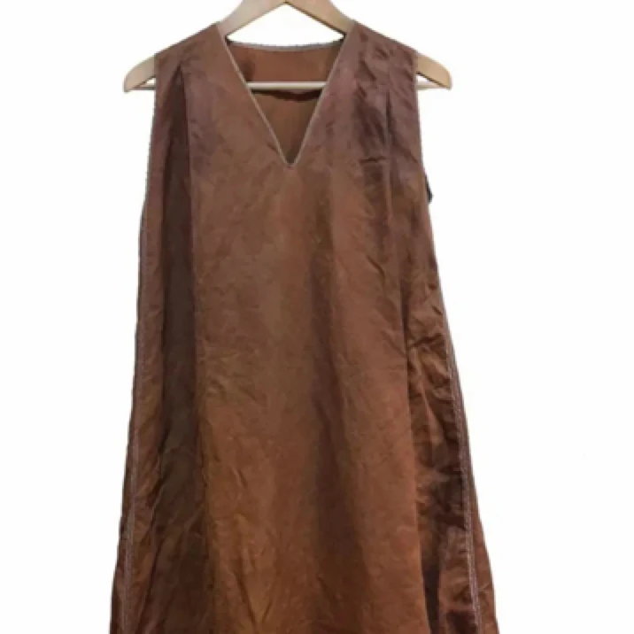 25SS5018 桑蚕丝连衣裙植物染袍子 自然原创设计