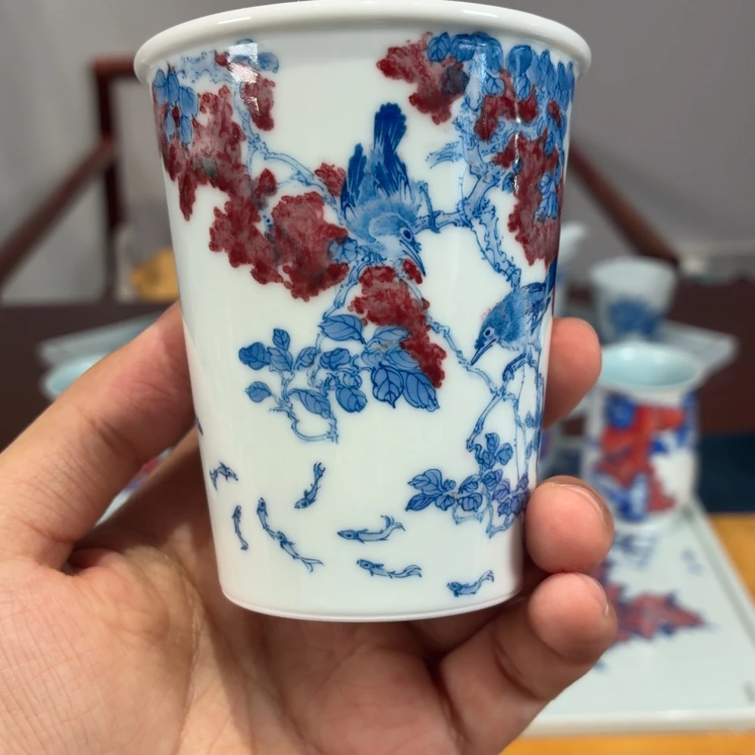 杯子瓷瓷姑娘景德镇陶瓷艺术