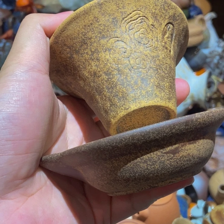 柴烧老岩泥高端茶器
