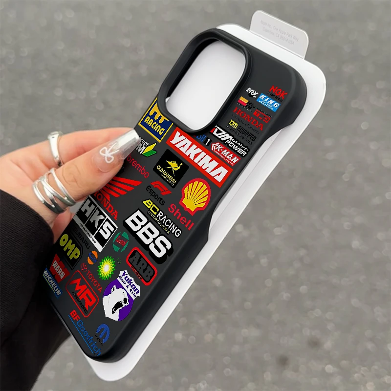 BANCA汽车标志半包软适用苹果16/15promax手机壳iphone14/12/13套