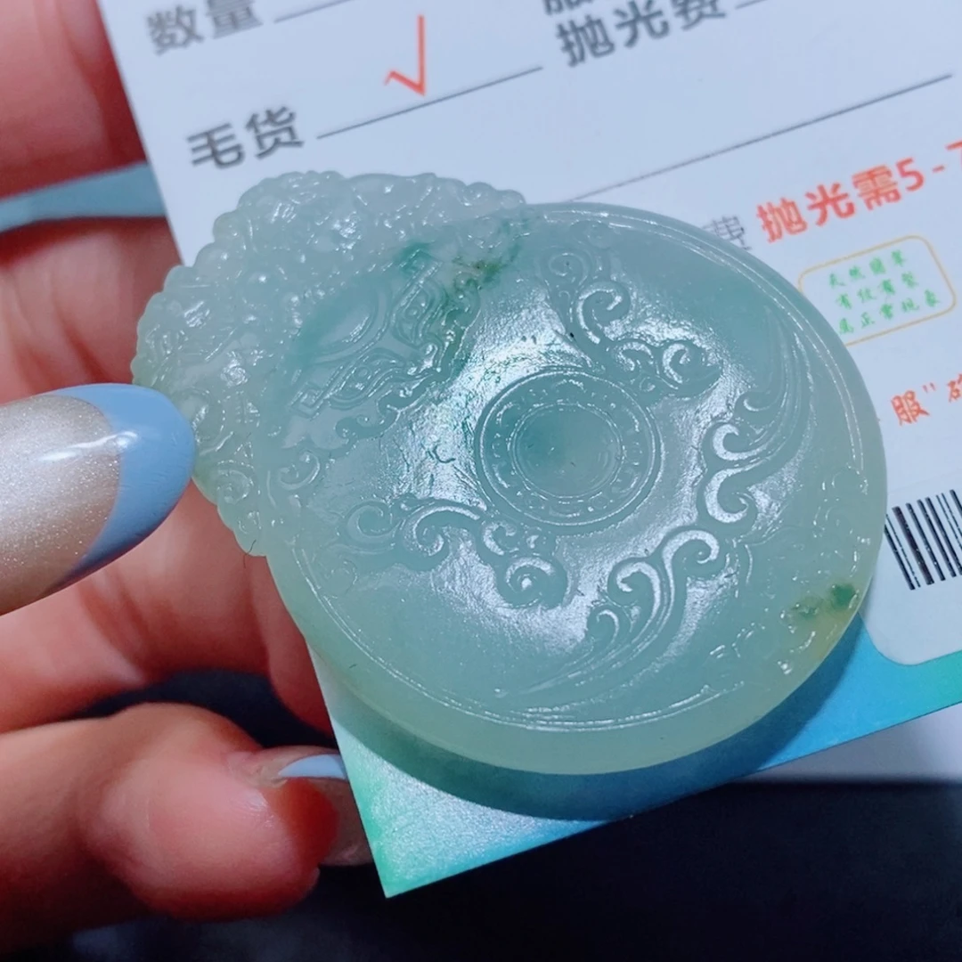 定制翡翠未镶嵌定制毛货翡翠挂件