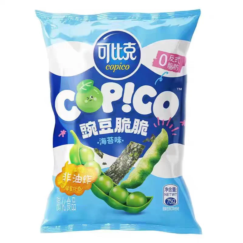 【临期发4袋】可比克海苔味豌豆脆脆75g*4袋