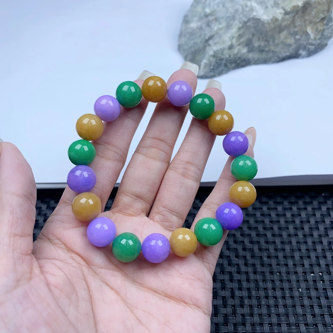 z886三彩10m手串女款手工时尚百搭