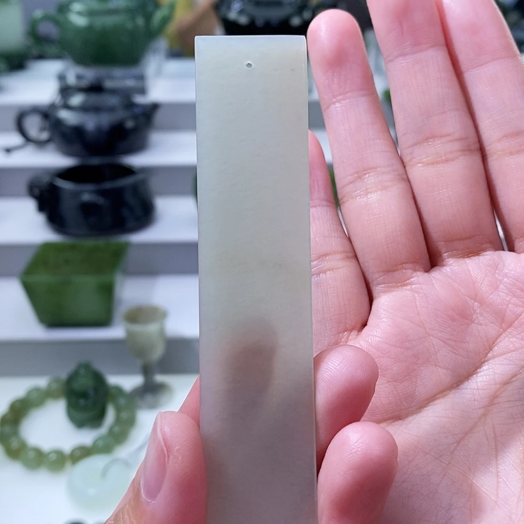 和田玉未镶嵌挂件书签