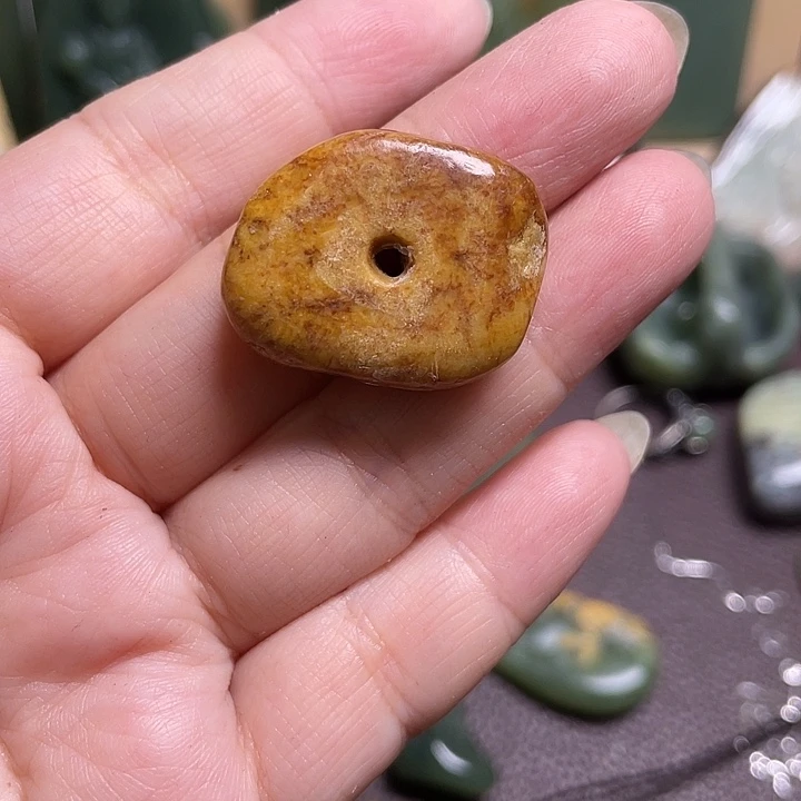 手链未镶嵌和田玉（糖玉）