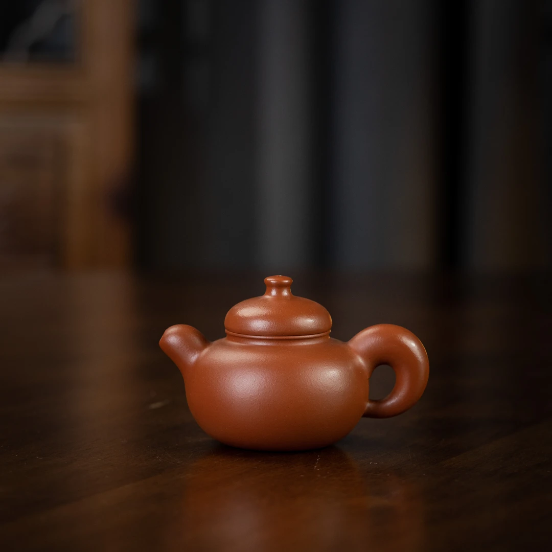 【藏宝阁】福禄（光）周乾制 小红泥 110cc 家用紫砂壶