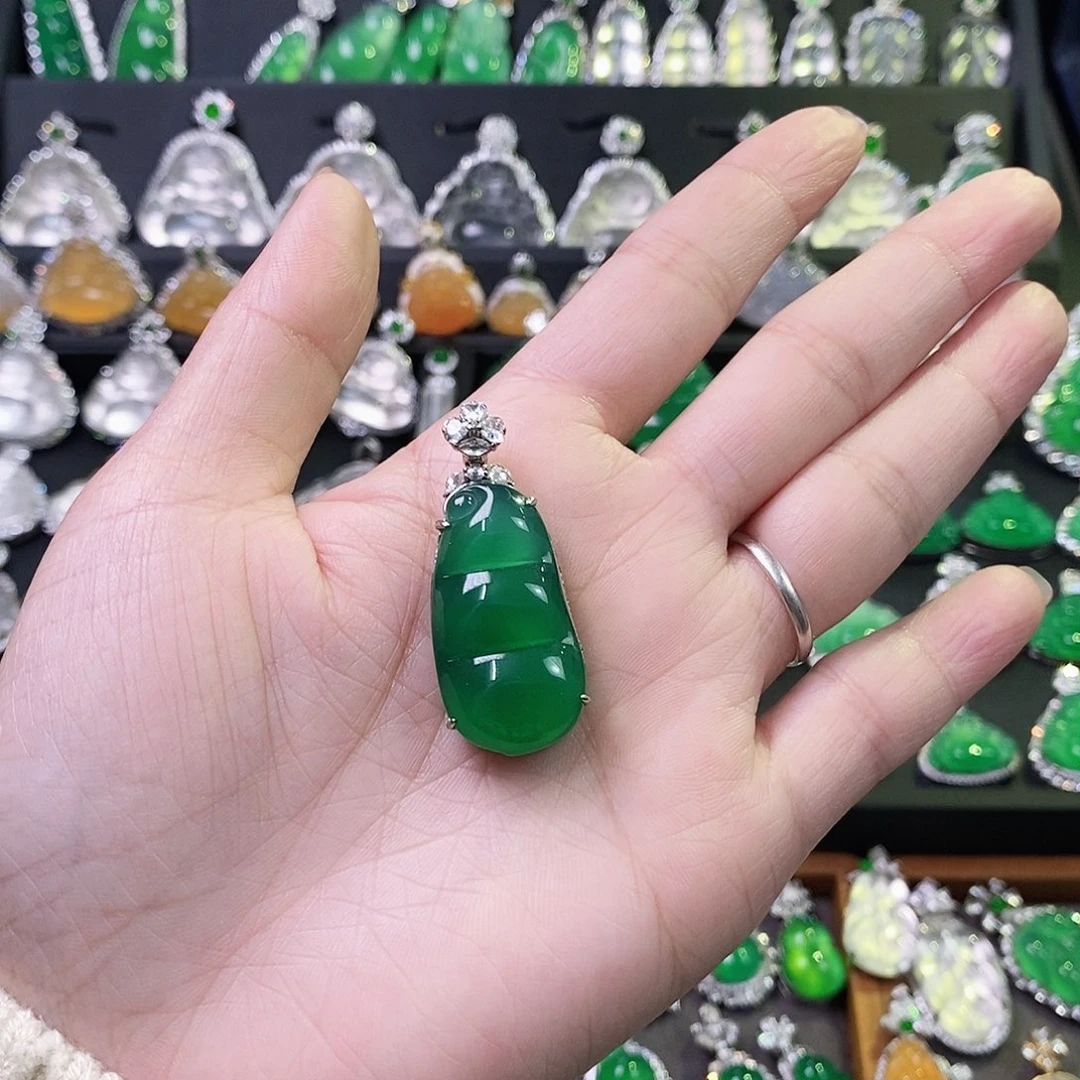 玛瑙/玉髓颈饰银S925镶嵌f****h