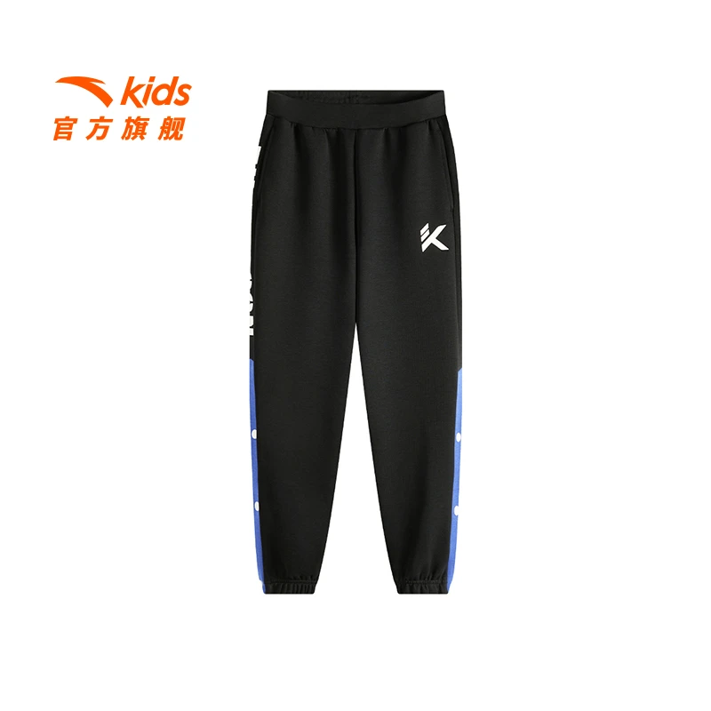 安踏儿童男大童针织运动长裤2025春季新款舒适亲肤运动裤子1710