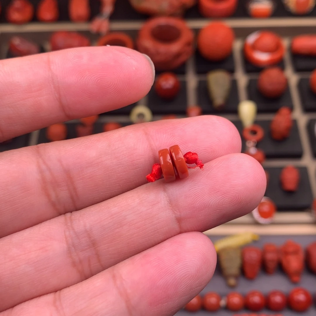 南红玛瑙未镶嵌精工直切隔片8