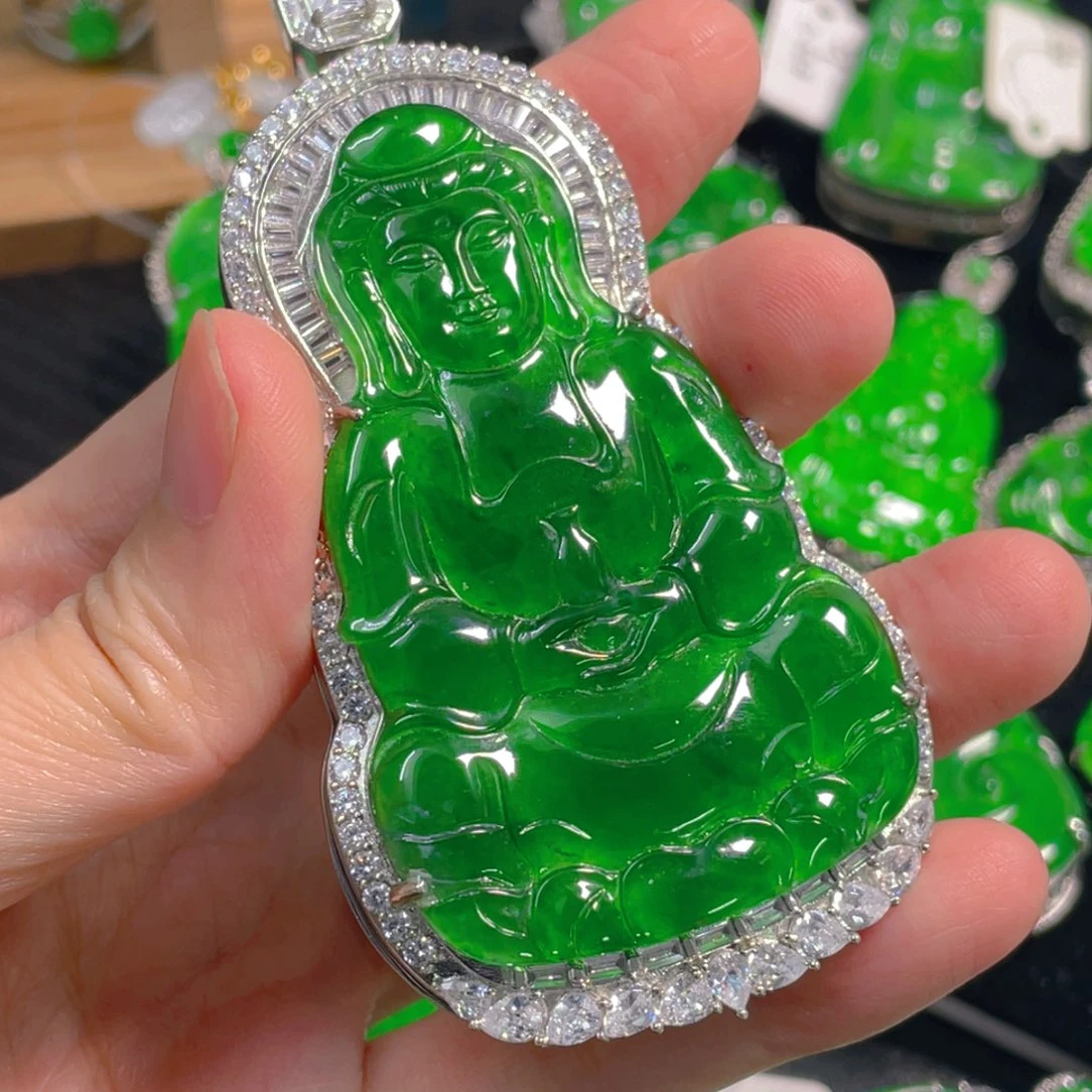 翡翠未镶嵌吊坠(不含链)