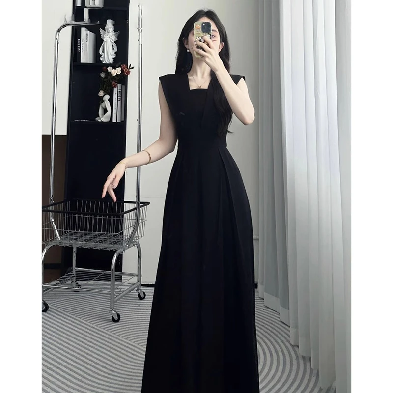 气质轻奢连体裤女夏款2025小众收腰显瘦连体裤D1704