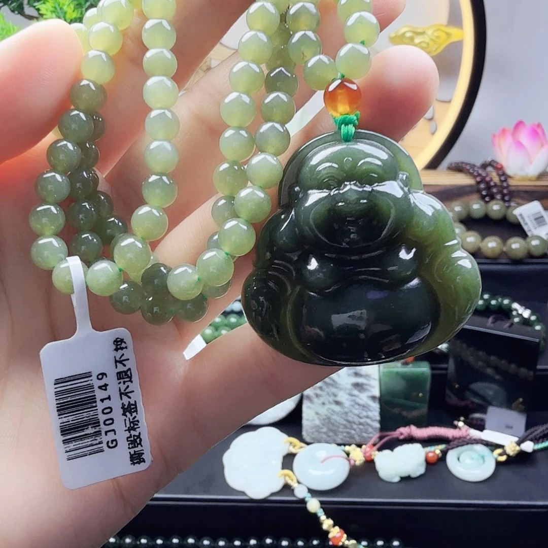 和田玉未镶嵌颈饰和田玉吊坠项链……