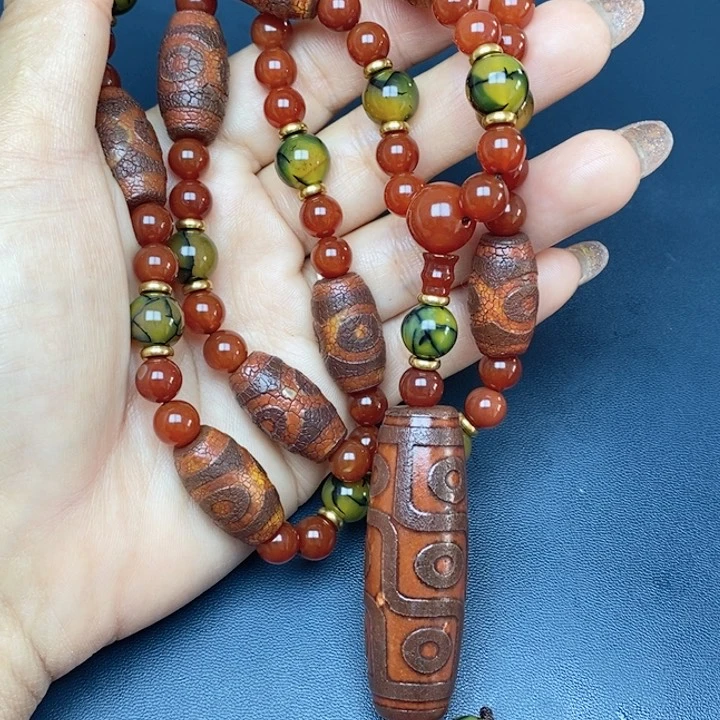 玛瑙/玉髓颈饰合金