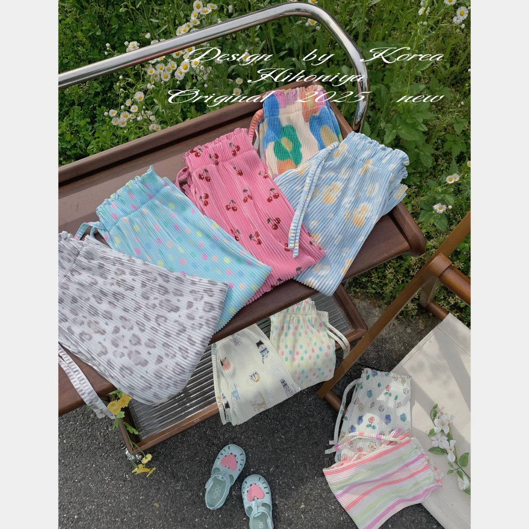 【抖抖裤】草坪约会三Hihoniya~2025夏季宝宝多色冰凉休闲抖抖裤