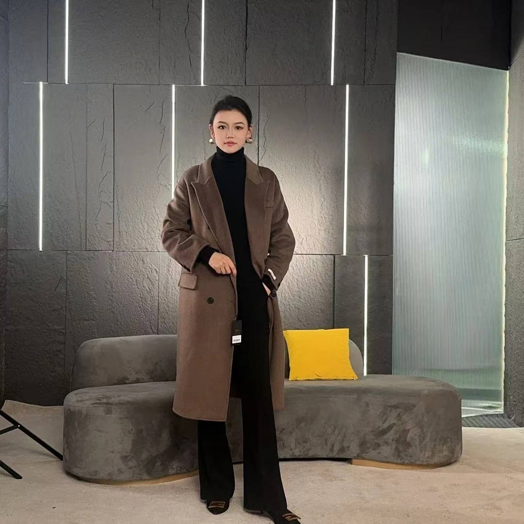 Falaibang/法莱邦2301咖色羊毛大衣