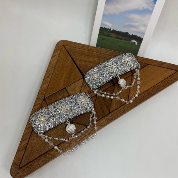 蒙古族风情流苏发夹复古气质百搭头饰