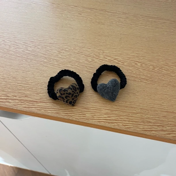 冬季洋气爱心瑞丽风百搭高级时尚日韩发圈发绳发饰头饰秋冬ins