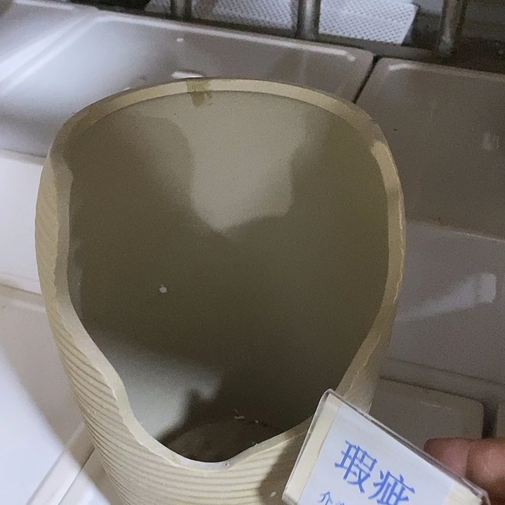 紫砂花盆多肉植物盆瑕疵有孔