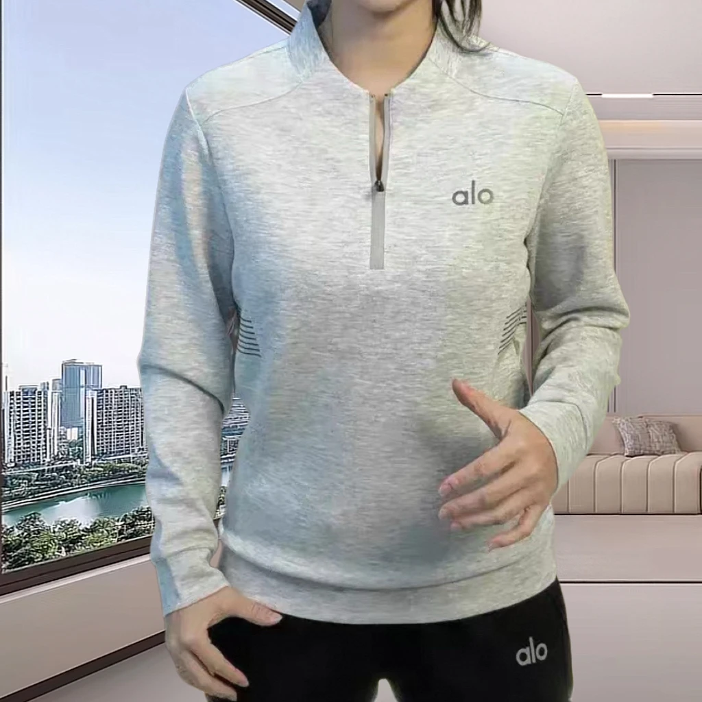 秋冬立领套头款套头拉链修身型拼接卫衣长袖8710