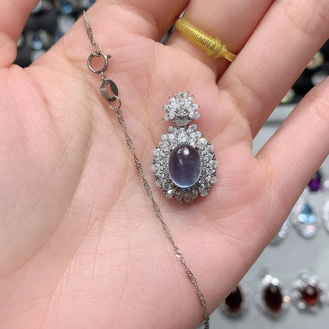 紫晶戒指银S925镶嵌爹****柴