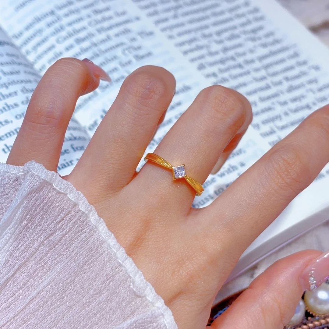 【琪琪专属】足金999投资金 公主方  6D工艺 简约个性精致气质轻奢