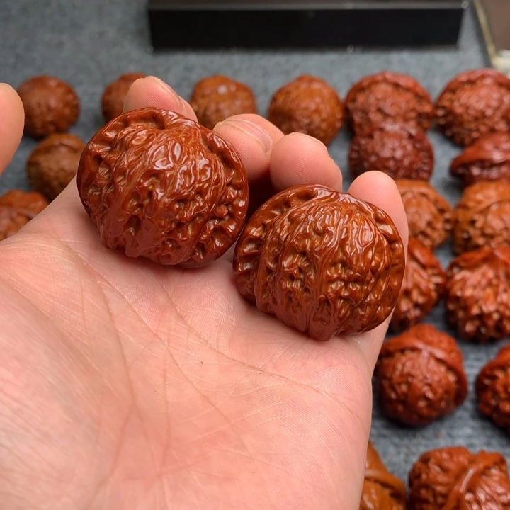 文玩核桃把件枯**下欢10白狮子39