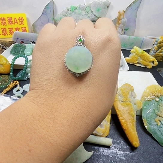 未镶嵌挂件翡翠翡翠
