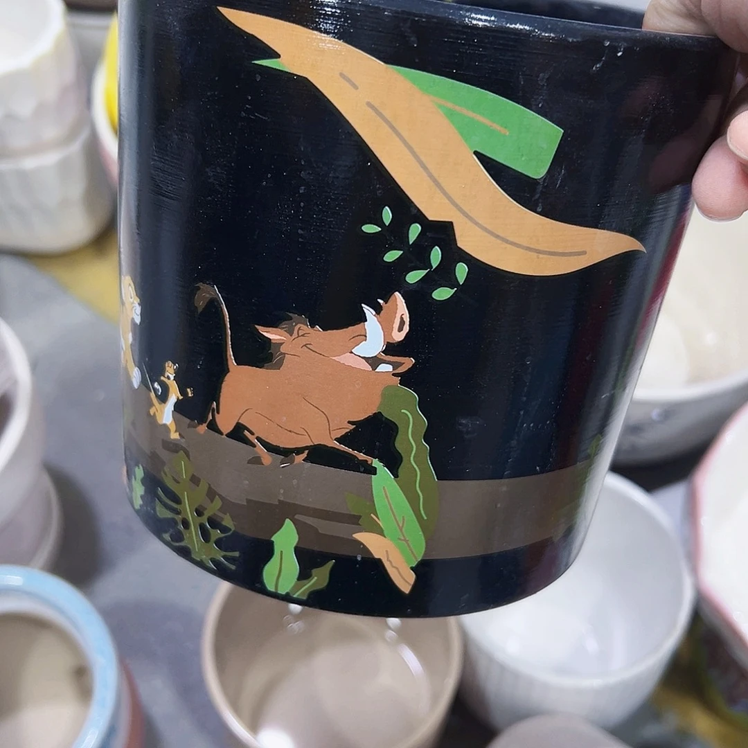 有孔外贸尾单陶瓷花盆凑单10米包邮