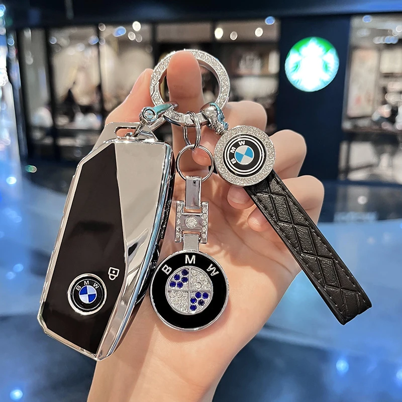 专用宝马钥匙套25款5系X5/X1/iX1/7系/X6/i5/X7/i7新款车包扣壳男
