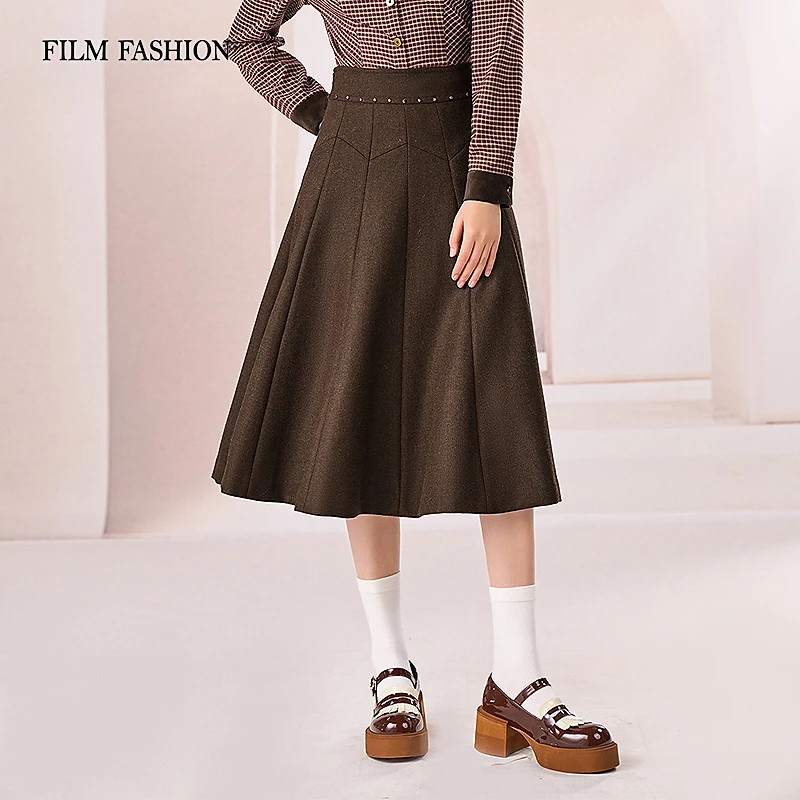 【芊芊专属】新款中长款半截裙裙子气质休闲时尚百搭 FEEQ145585