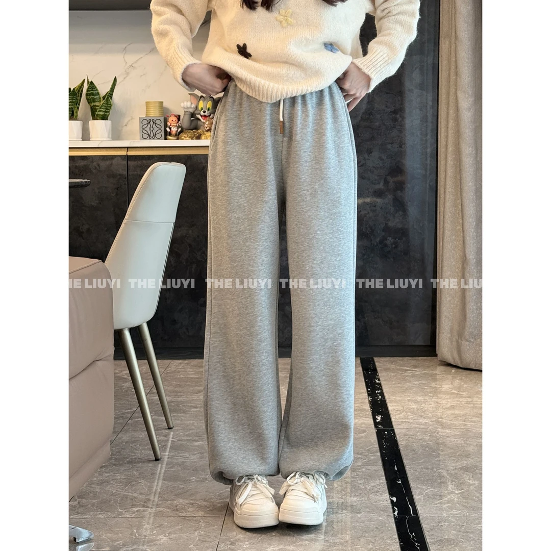 【LIUYI】新款两穿松紧腰休闲裤56172