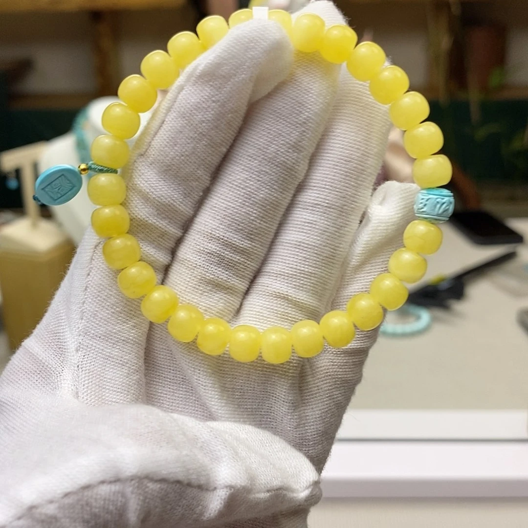 蜜蜡裸石未镶嵌蜜蜡单圈