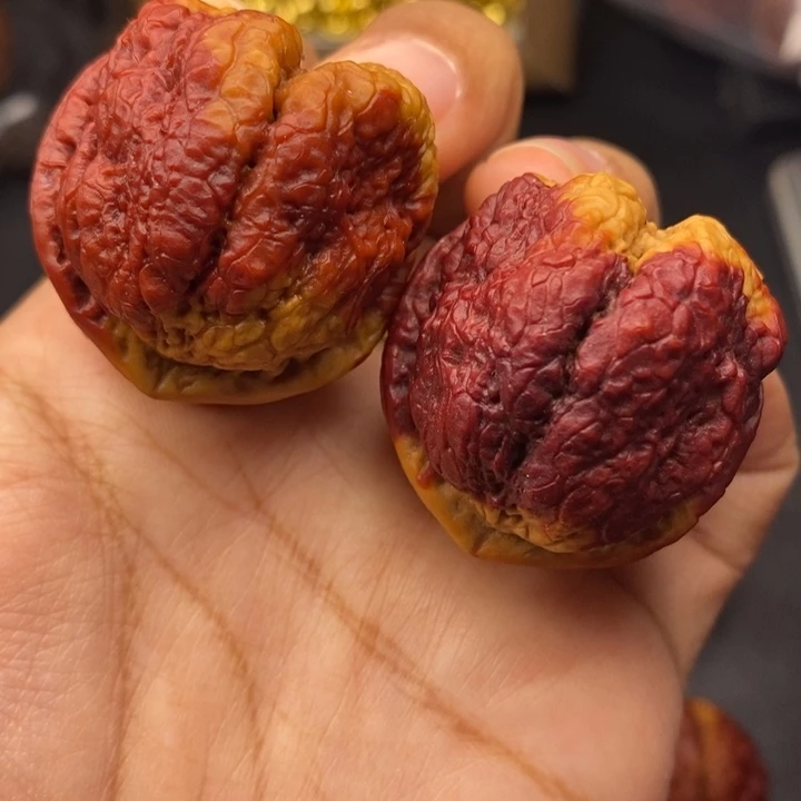 把件文玩核桃41尺蝴蝶蟾