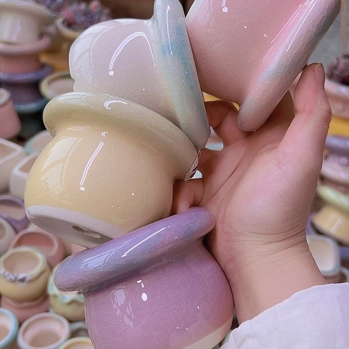 红陶陶瓷花盆当场满12包邮