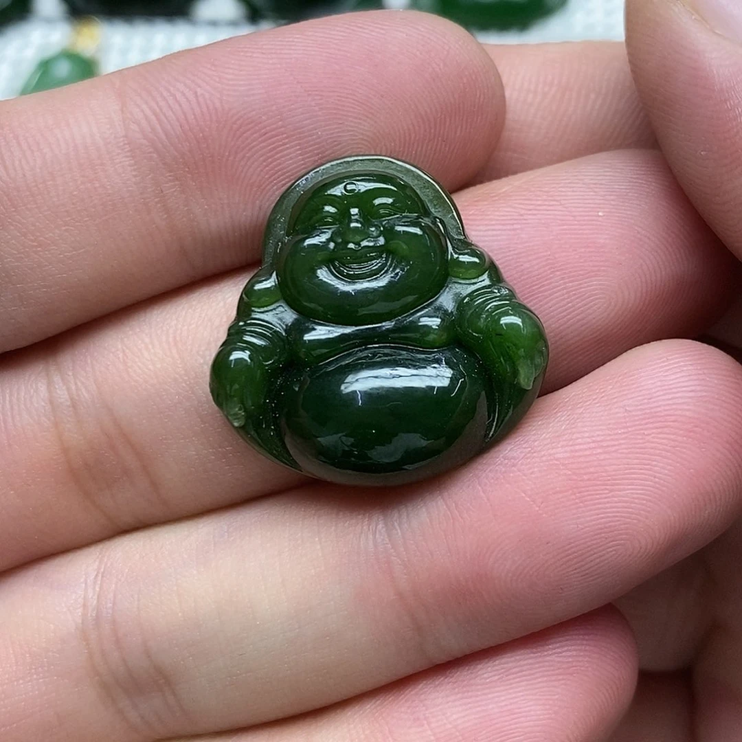 和田玉（碧玉）未镶嵌吊坠(不含链)